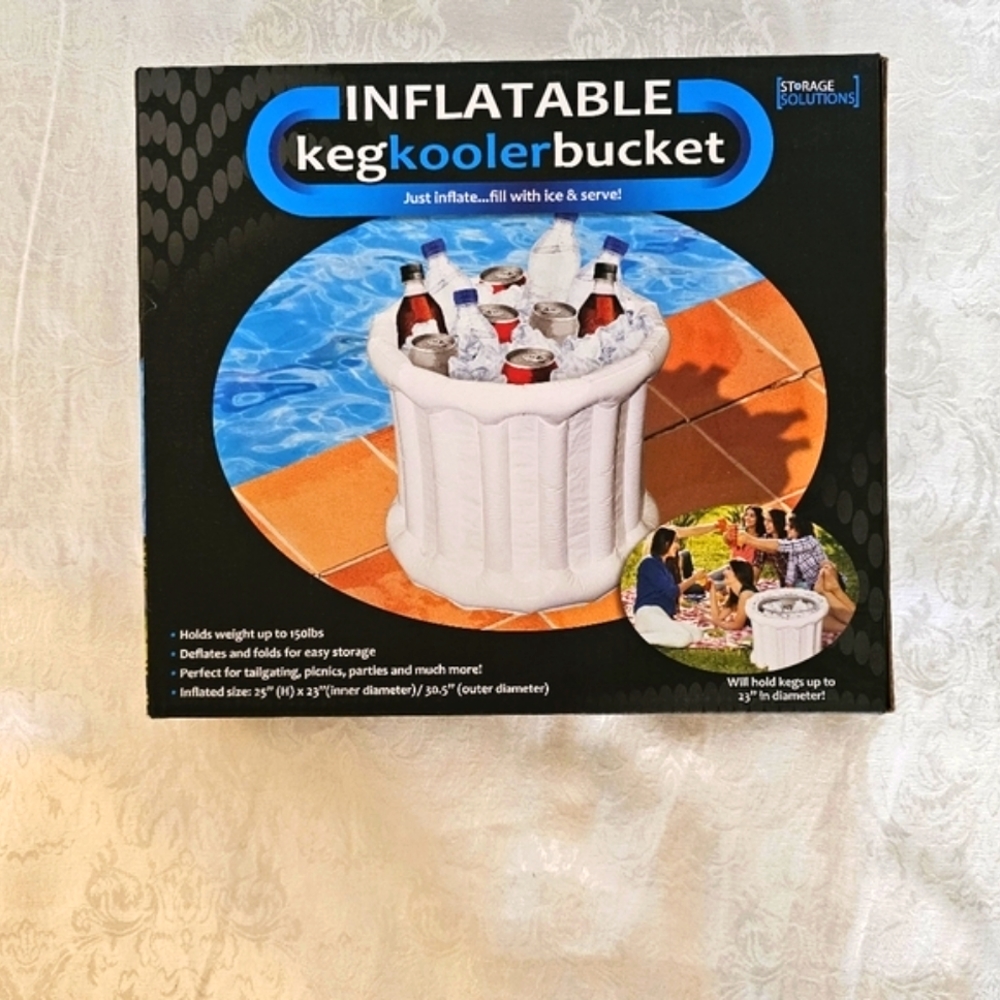 Inflatable Keg Ice Cooler Party Bucket